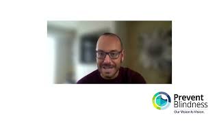 An eye health specialist speaks during an exclusive virtual interview series.